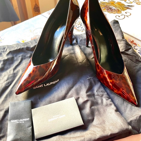 Brown Saint Laurent pumps - Picture 5 of 6